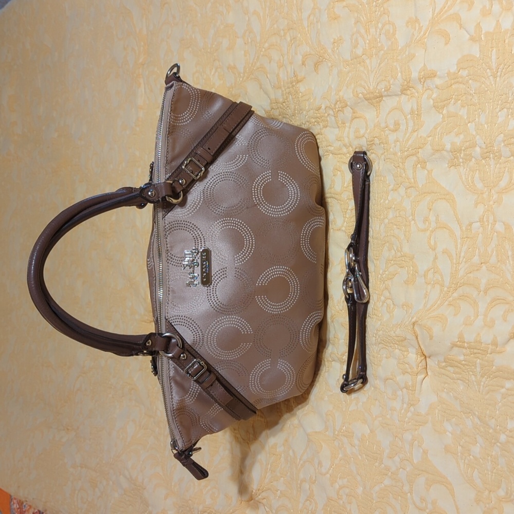 Coach Optic C Sateen Finish Satchel EUC